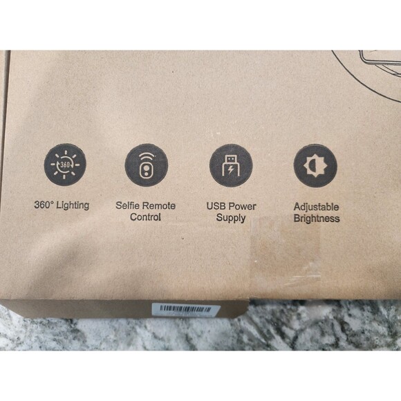 Letscom F-533 Ring Fill Light 10 in Adjustable Brightness for iPhone & Android - Picture 2 of 4